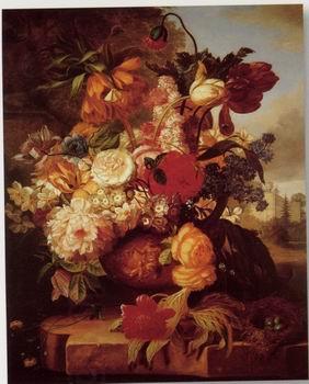 unknow artist Floral, beautiful classical still life of flowers.104 oil painting picture